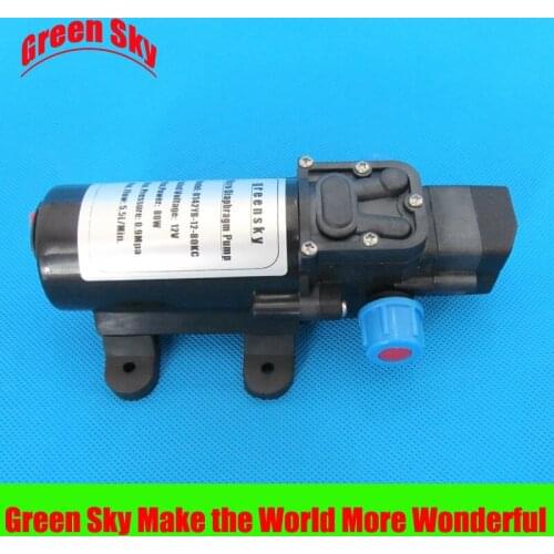 5.5l/min 80w dc 12v automatic pressure switch type with on/off button and DC Jack diaphragm pump water