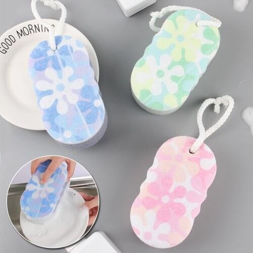 Printing Sponge Brush Bathing Wiping Sponge Brush Kitchen Bathroom More Use Of Scouring Cotton Creative Dual-Purpose Sponge