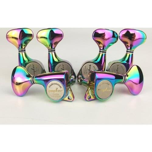 Guyker Guitar Machine Heads 3L+3R–1:21 Sealed Tuning Key Pegs Tuners Set Replacement for ST Tele SG Style Electric or Acoustic