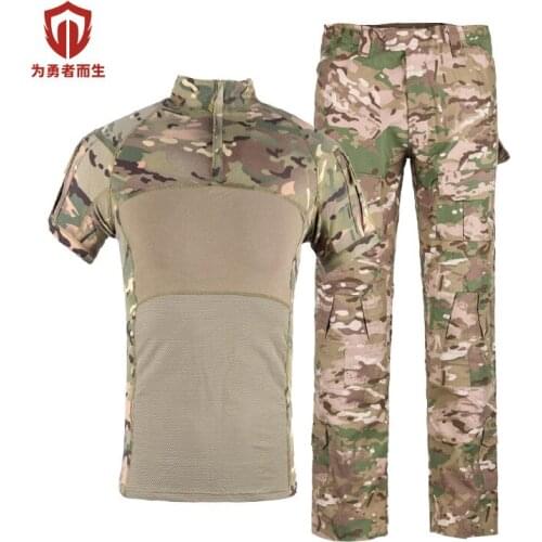 Camouflage Hunting Clothes Military Tactical Uniform Set Outdoor Multicam Airsoft Paintball Combat BDU Shirts Cargo Pants Suits