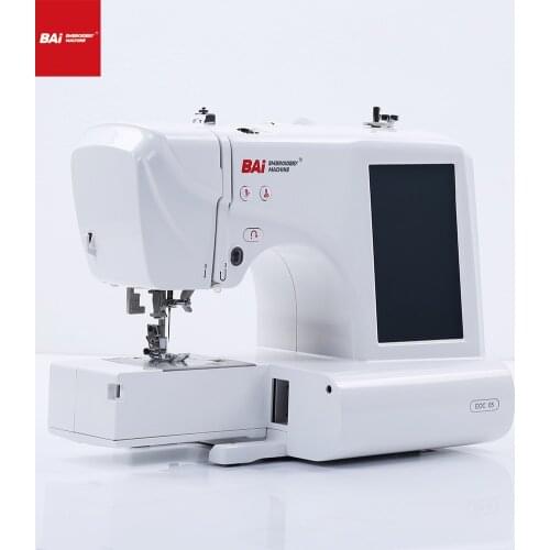 Large Screen LCD Display Portable Household Computerized Sewing Embroidery Machine With Foot Switchfor Built-In 11 languages