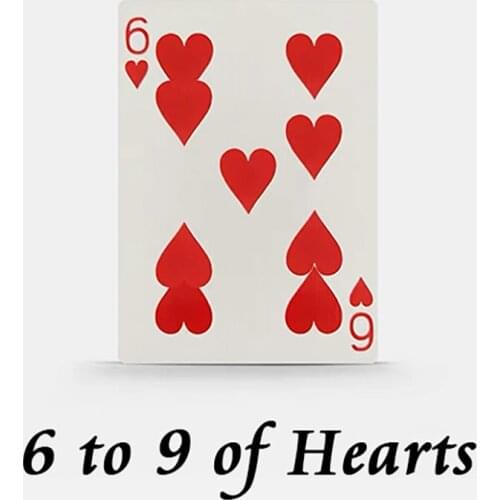 Ultimate Moving Point 5 to 9 Playing Cards Poker Magic Tricks Close Up Street Illusion Gimmick Mentalism Puzzle Toy Magia Card