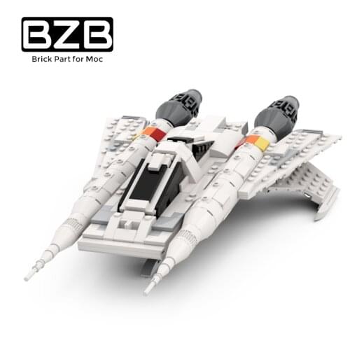 MOC BUCK ROGERS Space Ship Light Cruiser TIE Interceptor Y Wing Warrior Rebellion Space Wars Building Blocks Kids Toys Best Gift