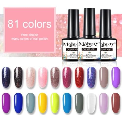 Mobray Gel Nail Polish Lamp All For Nails Art Manicure With Matt Base Top Coat Semi Permanant Gellak Nail Gel Polish Varnishes