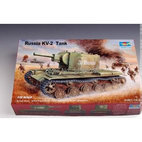 Trumpeter model 00312 RUSSIA kv-2 tanke Assembly Model kits Modle building scale model kits