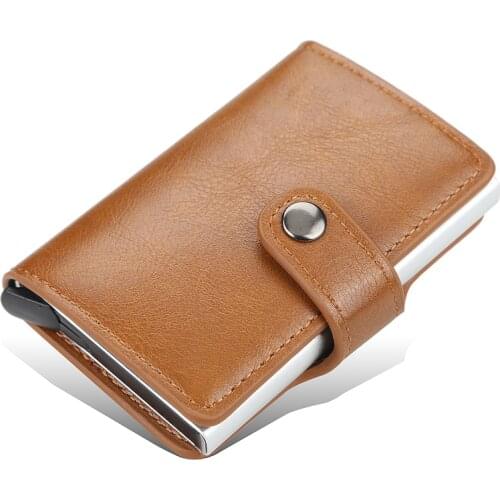 Mens casual smart wallet card holder purse rfid bank card credit card holder small leather wallets Free Shipping