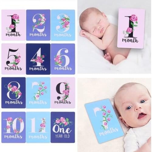 Baby Milestone Photo Cards Set of 12 Photo Cards To Capture Your Babys First Year Memorable Moments