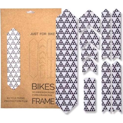 Road MTB Bicycle Stickers Glue Removeable Scratch-Resistant Protection Sticker Resistance To Impact Bike Guard Frame Covers