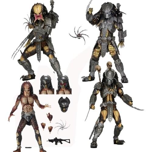 NECA Lab Escape Fugitive Predator AVP Alien vs Predator Masked Scar Predator Celtic Figure Chopper Scar Action Figures Toy