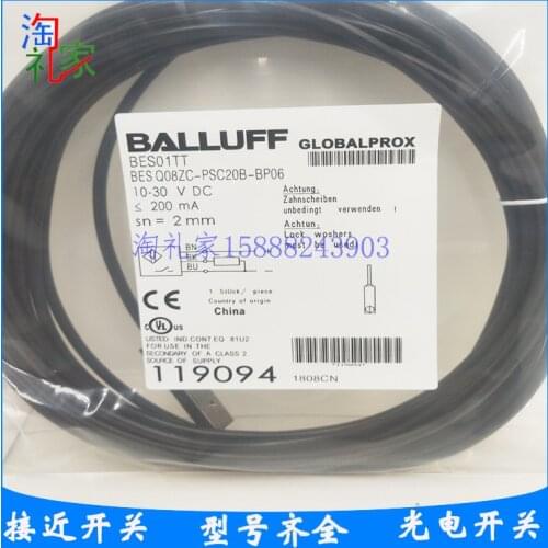 New Balluff inductive proximity switch BES01TT BES Q08ZC-PSC20B-BP06 sensor