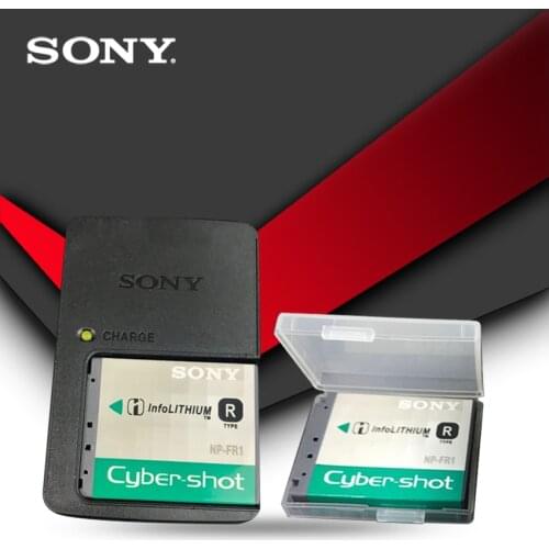 2pc Sony Original NP-FR1 Battery NP FR1 DSC P100 P200 P150 P120 T30 G1 V3 T50 F88 P100L P100LJ P100PP P100R P100S + Charger