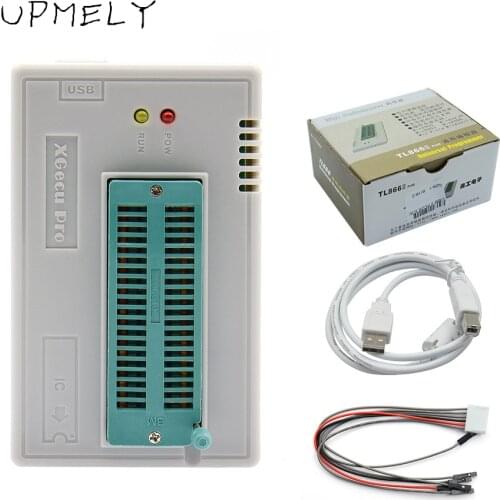 Original V10.9 TL866II Plus Nand Flash AVR PIC Bios USB Universal Programmer Minipro with TSOP48 BGA48 BGA48-TSOP48 Test Product