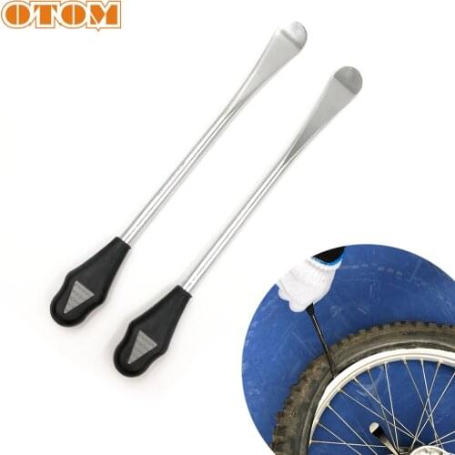 OTOM 2 Pcs Universal Motorcycle Cycling Steel Spoon Tire Iron Rim Opener Lever Changer Repair Tools Replacement Lever Tool Spoon