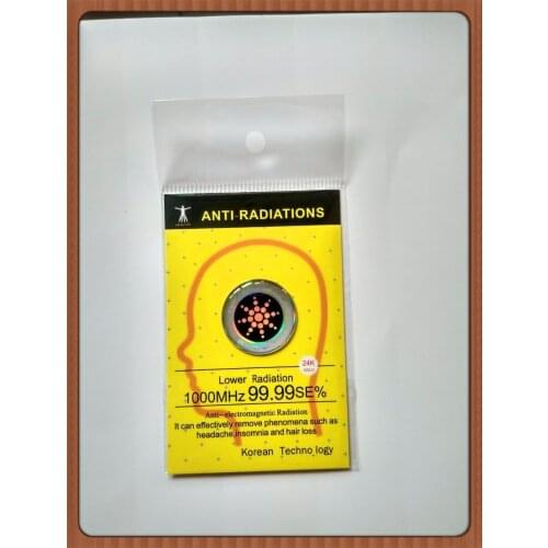 Realy work mobile phone anti radiation shiny sticker ,EMF radiation, 5G protector10pcs/lot