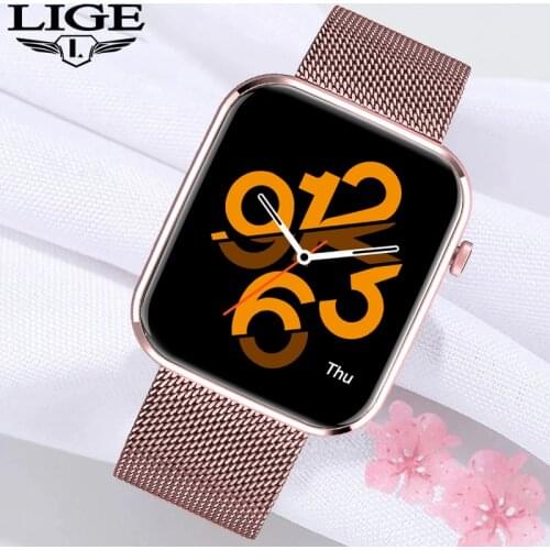 LIGE 2021 New Women Smart Watch Men Real-Time Activity Tracker Heart Rate Monitor Sports Ladies Smart Watch Men For Android IOS