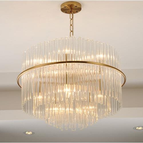 Modern Luxury Gold Lustre Led G9 Pendant Light Glass Luminaires For Living Room Modern Glossy Pendant Lamp Indoor Hanging Lamp