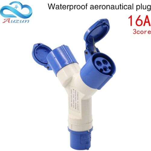Waterproof and explosion-proof industrial aviation plug connector 3 core 16A multi-function split aviation plug