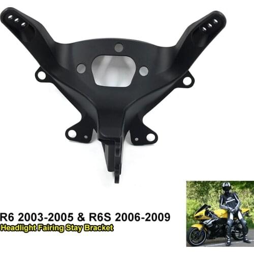 YZF R6 R6S Motor Sport Bike Upper Fairing Stay Bracket Headlight Holder For Yamaha YZF R6 2003 2004 2005 Also Fits R6S 2006-2009