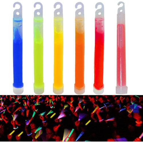 10pcs 6inch Multicolor Light Stick Camping Emergency Party Decoration Concert Atmosphere Club Supplies Chemical Fluorescence