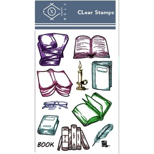 11x16CM books transparent seal clear stamps silicone seal roller stamps DIY scrapbook album / card production