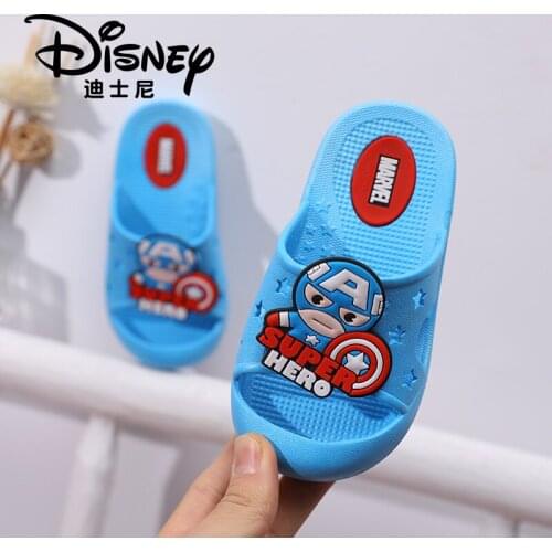 2021 Disney new cartoon Captain America baby slippers non-slip home indoor and outdoor wear beach shoes sandals