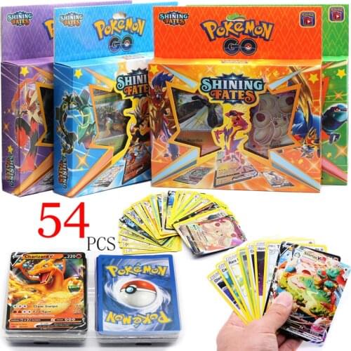 54 Stks/doos Zon & Maan Team Up Gx Mega Pokemon Shining Card Game Battle Carte Trading Cards Kinderen Pokemons speelgoed Voor