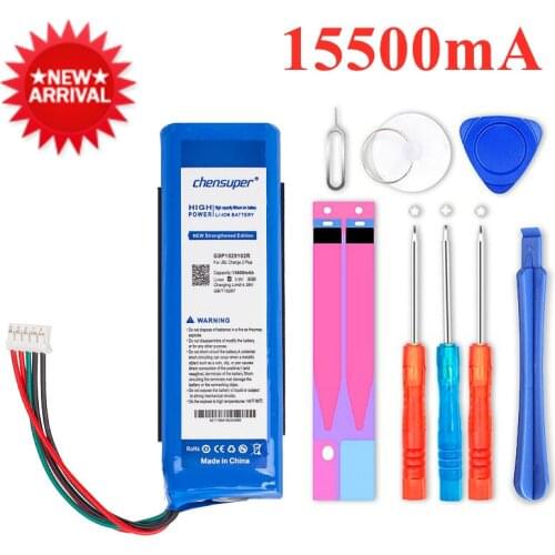 Top Brand 100% 15500mAh GSP1029102R Battery for JBL Charge 2 Plus,Charge 2+,charge 3 2015 Version P763098 GSP1029102 in stock
