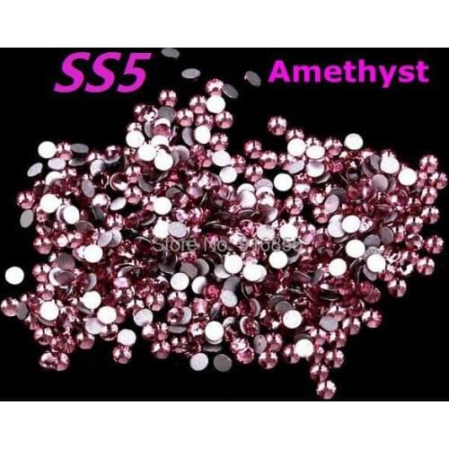Free Shipping Fashion SS5(1.7-1.9mm) 1440pcs Flat Back Glue on ( Nail Art ) Non Hot Fix Rhinestones craft DIY
