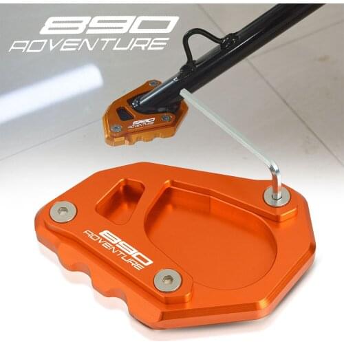Motorcycle Side Stand Enlarger Plate Pad Kickstand Extension Protection FOR 890 Adventure 890 ADV ADVENTURE R 2020 2021 Parts