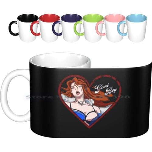 Good Boy Castlevania Lenore Bra Version Ceramic Mugs Coffee Cups Milk Tea Mug Castlevania Dracula Alucard Belmont Retro Gaming