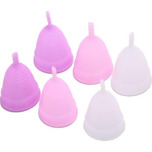 S L Size Menstrual cup monthly period cup Menstrual Cup Randomly Silicone Menstrual Cup Feminine Hygiene Coppetta Mestruale