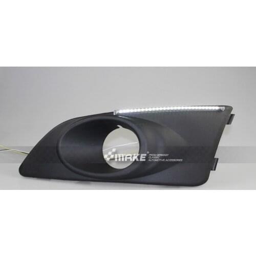 Osmrk led drl daytime running light for Chevrolet aveo sonic, yellow turn signal, wireless switch control