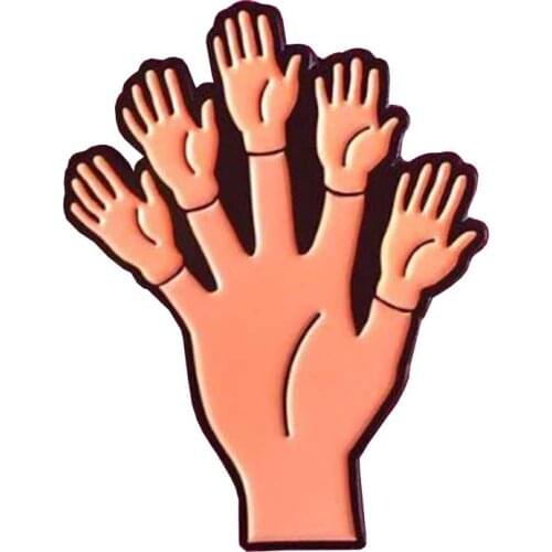 Tiny Hands Enamel Pin Badge