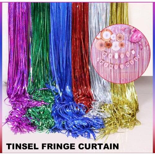 Bachelorette Party Backdrop Curtains Glitter Gold Tinsel Fringe Foil Curtain Birthday Wedding Decoration Adult Anniversary Decor