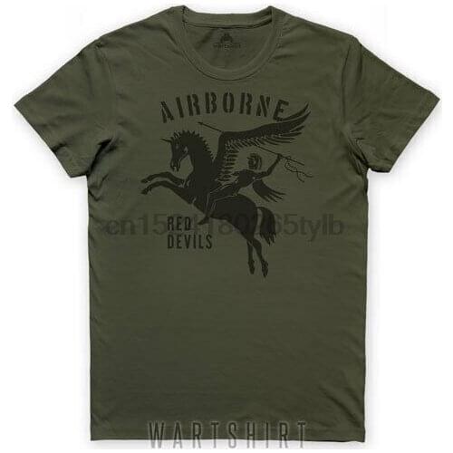 British AIRBORNE T-Shirt Operation Market Garden Red delivs Arnhem-wartshirt
