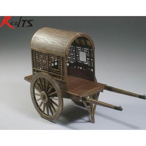 RealTS Chinese ancient horse-drawn vehicle series Ming and Qing Dynasties gharry Model Sidecar assembly kit