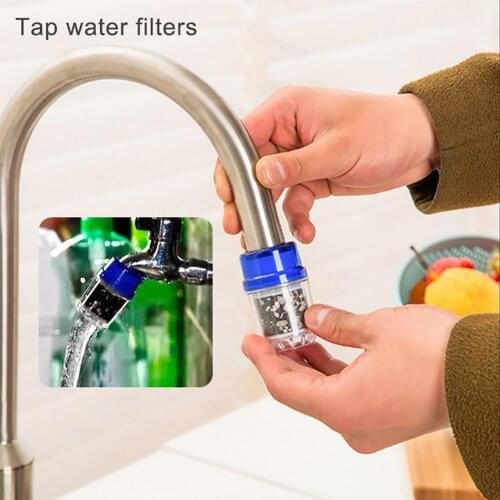 Kitchen Portable Mini Activated Carbon Faucet Tap Water Clean Filter Purifier