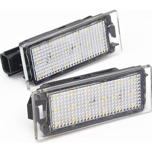 2017 Hot LED License Plate Light Lamp for RENAULT Modus / Grand Modus / Scenic II 5D / Scenic III 5D / ZOE