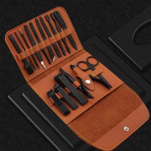 Stainless Steel Manicure Pedicure Kit Nail Cutter Set Sharp Nail File Pedicure Ear Spoon Scissors Manicure Kit Nail Clippers Set