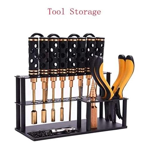 Screwdrivers Organizers Storage Rack Kit RC Tools Bulit-in Screw Tray Screw Driver Pliers for Hex Cross Screw Driver RC Tool Kit