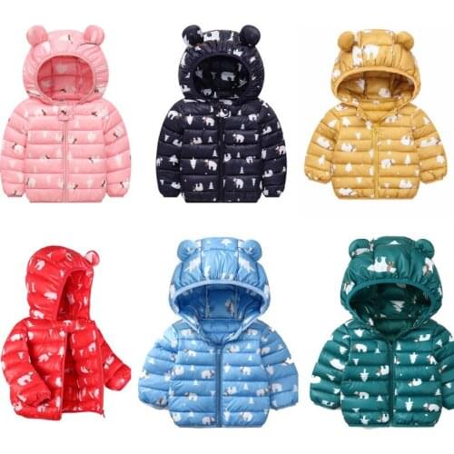 Newborn cotton-padded clothes boys and girls down cotton winter coats Windproof snowproof childrens ski clothes