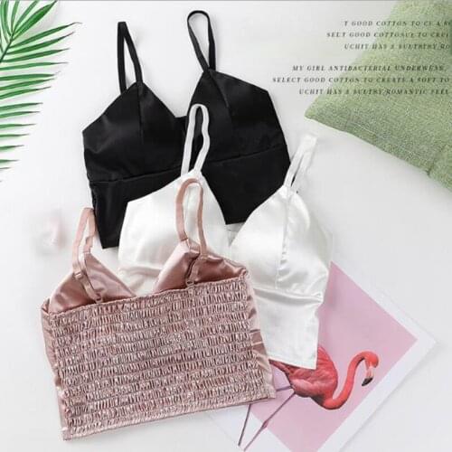 Sexy V-neck Bras Beauty Backs Wrap Chest Wireless Women Bras Lingeries Summer Tube Tops Underwear