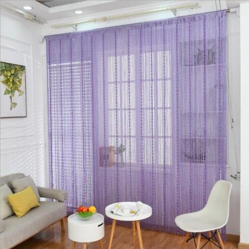 Zidetang Silver Silk Lantern Line String Tassel Curtain Home Hotel Shopping Mall Curtain Partition Porch Decorative Solid Curtai