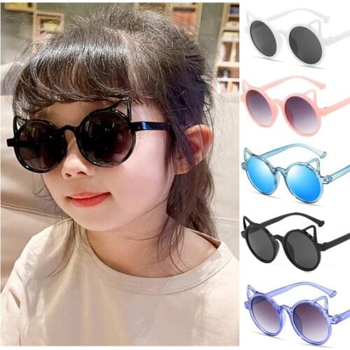 2021 Kids Sunglasses Beautyeye Girls Brand Cat Eye Children Glasses Boys UV400 Lens Baby Sun glasses Cute Eyewear Shades Goggles