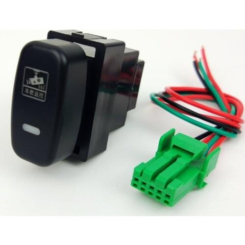 DRL LED Fan Fog Light Front Camera Recorder Monitor Radar Parking Sensor Switch Button Wire For Mitsubishi Soveran Zinger