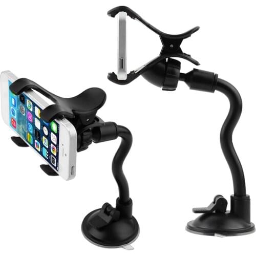 Universal Car Phone Holder 360° Windshield Mount Holder Flexible Mobile Phone Holder Stand Support For Car Phone Bracket