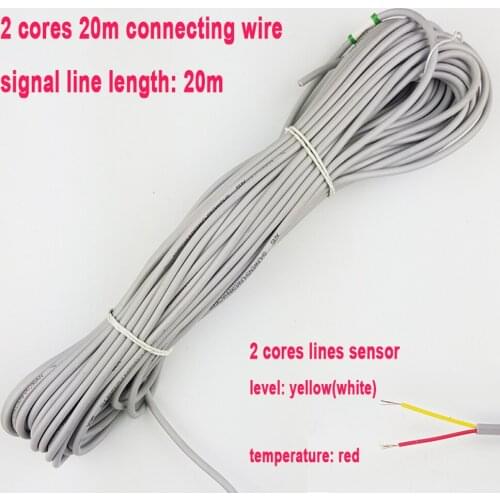 Solar energy water heater temperature water level 2 cores signal line 20cm connecting wires tank tube probe water heater parts