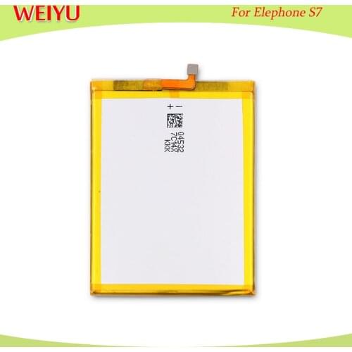 WEIYU For Elephone S7 phone battery 3000mah 3.8V for 5.5inch Elephone S7 MT6797 Helio X20 deca Core Mobile Phone