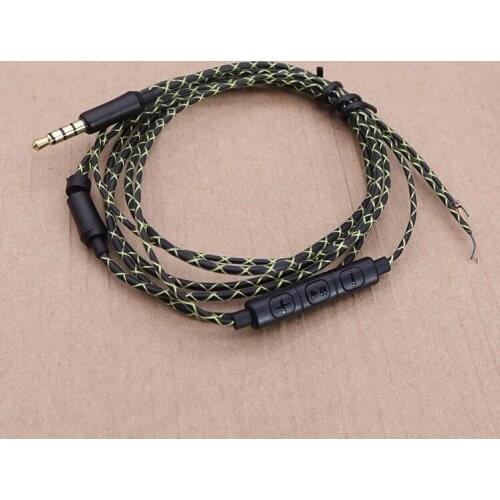 Replacement and repair of soft oxygen-free copper earphone wire with wheat snakeskin line 1pcs