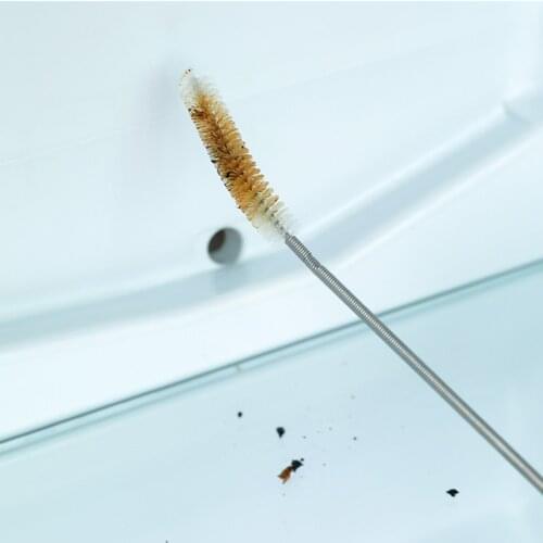 1M/1.5M Spiral Cleaning Brush Beer Brush Silicone Refrigerator Pipe Cleaner Air Pump Hose Tube Filter Pipes Washing Tools